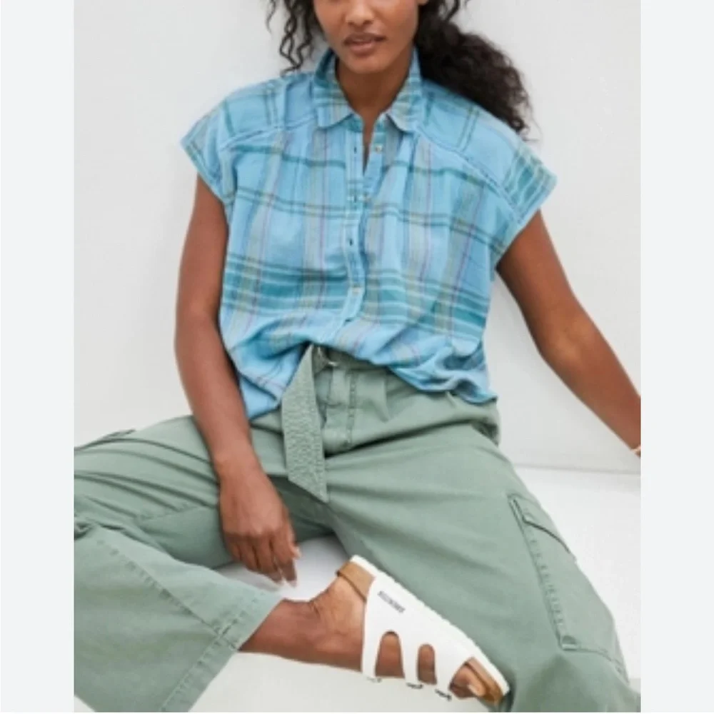 Pilcro The Serena Surf Henley Size XS - Picture 3 of 10